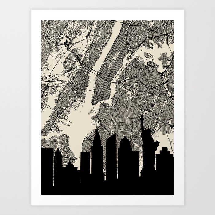 NYC Skyline Art Print