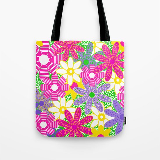 Frolicking Flowers Tote Bag