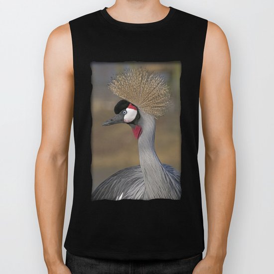 East African Crowned Crane Biker Tank