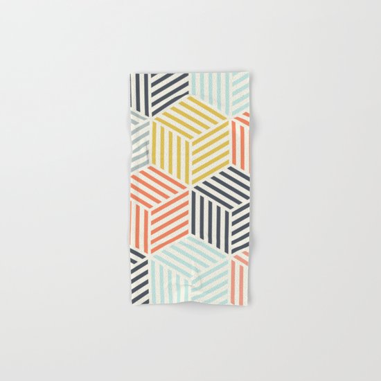 Colorful Geometric Hand & Bath Towel