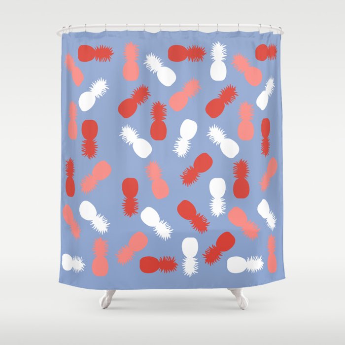 Funky Pineapple Shower Curtain