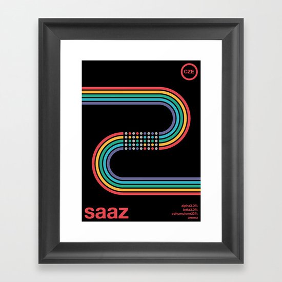 saaz noble hop Framed Art Print