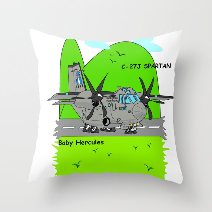 C-27J "Spartan" Aircraft Throw Pillow