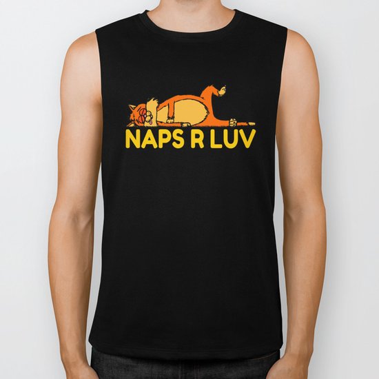 Naps Are Love Biker Tank