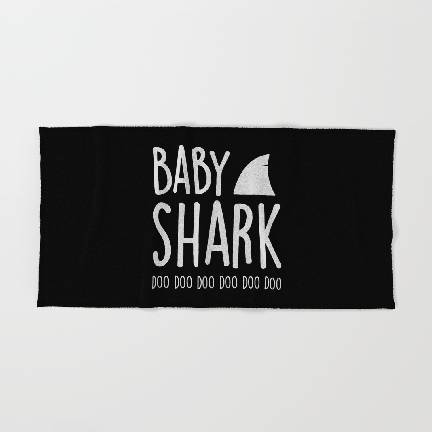 baby shark bath towel