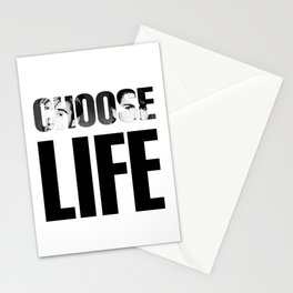 CHOOSE LIFE - WHAM ! QUOTE Stationery Card