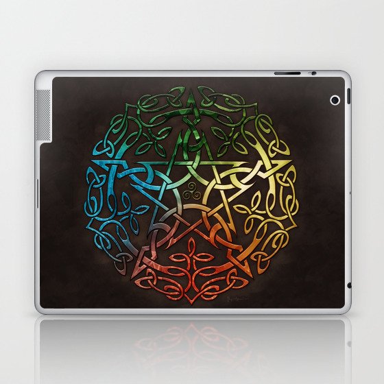 Elemental Celtic Pentacle Pentagram Laptop & iPad Skin
