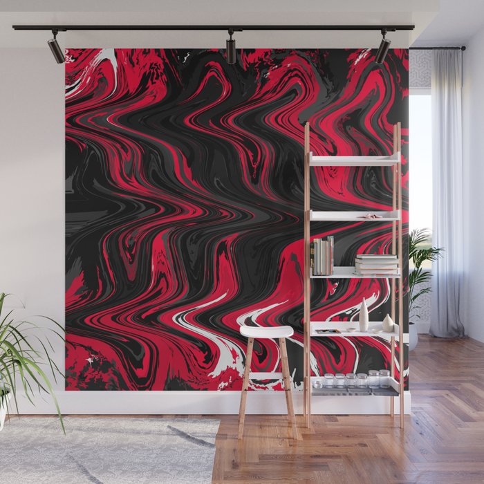 Red Power design Wall Mural