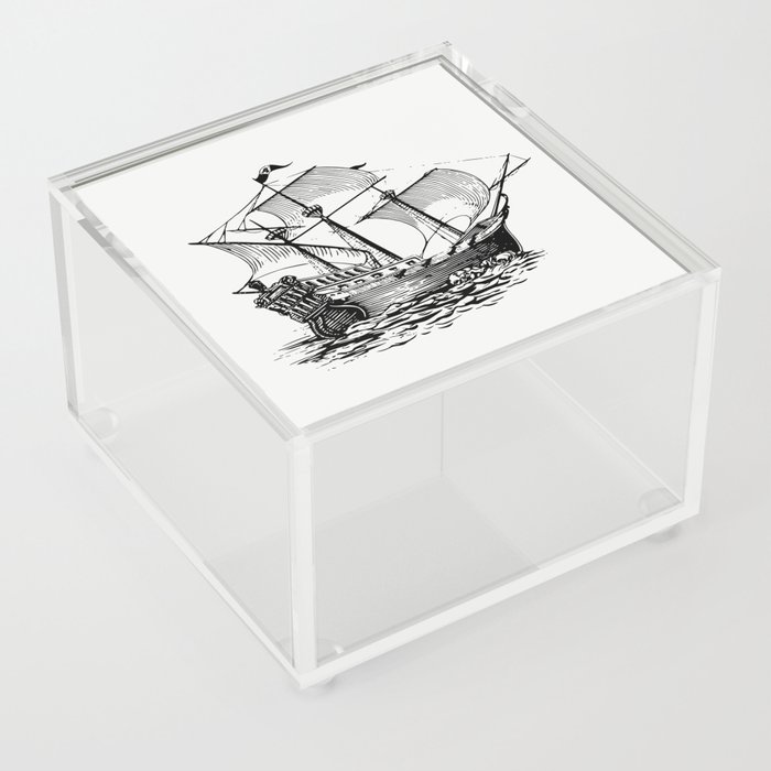 Pirate Ship Acrylic Box