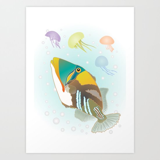 Triggerfish Art Print