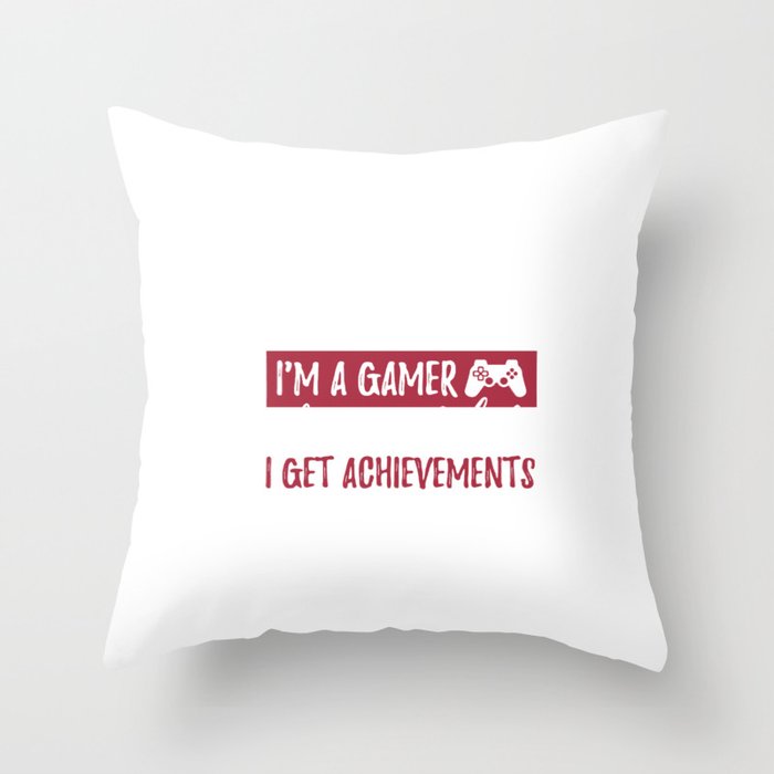 im not a player im a gamer Throw Pillow