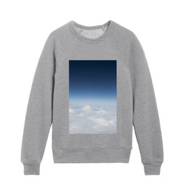 View of the earth from an airplane art print - aviation aerial nature and travel photography Kids Crewneck