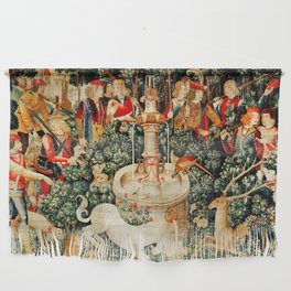 Hunt Of The Unicorn Medieval Tapestry Wall Hanging