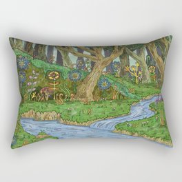 Wilderness of Seven Lyres Rectangular Pillow