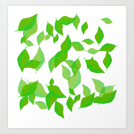 Leaves of spring Art Print
