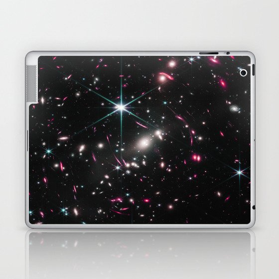 Galaxies of the Universe pink blue Webb Telescope First Image Laptop & iPad Skin