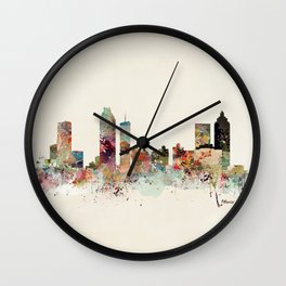 atlanta georgia skyline Wall Clock