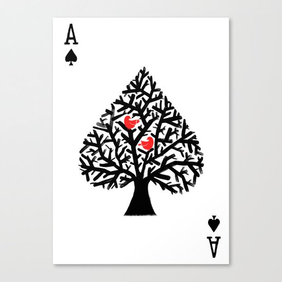 Ace of spade Canvas Print