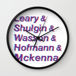 Godfathers of Psychedelia Wall Clock