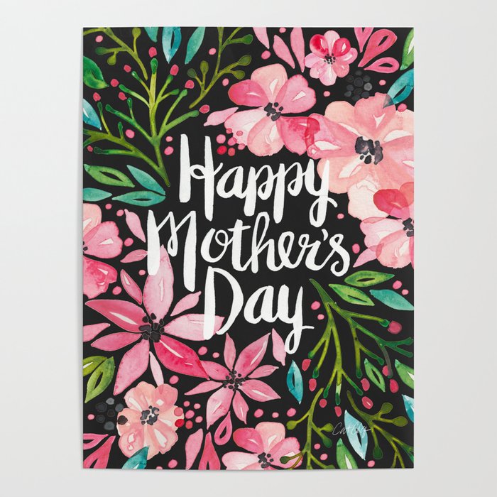 Happy Mother's Day – Charcoal Poster