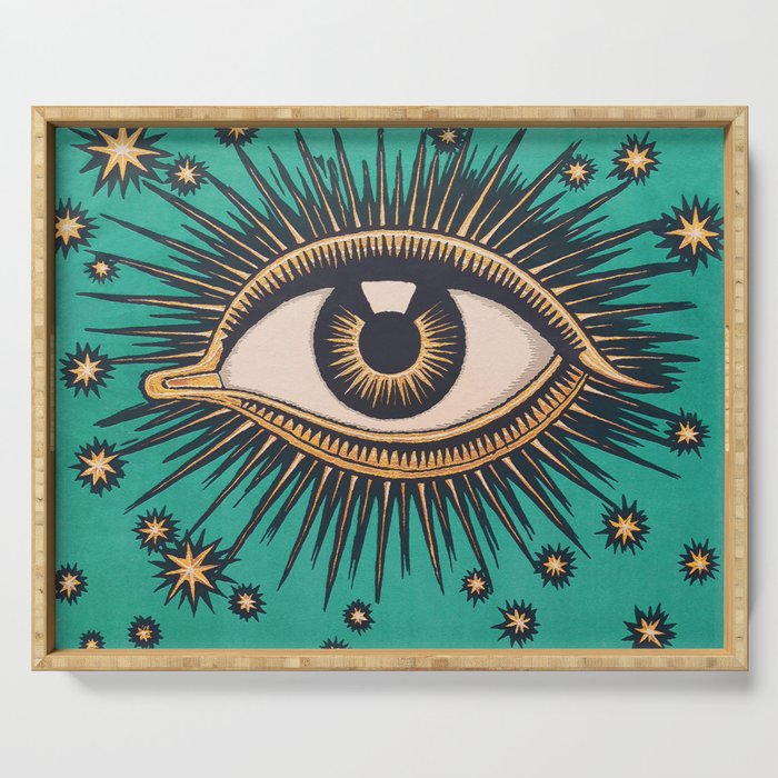 Vintage All-Seeing Eye Serving Tray