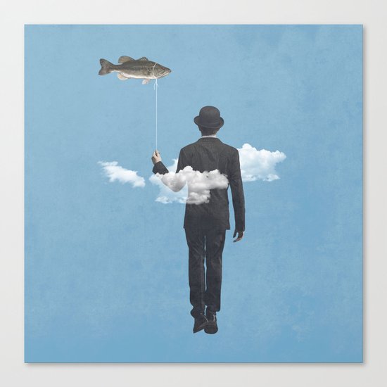 fly fishing Canvas Print