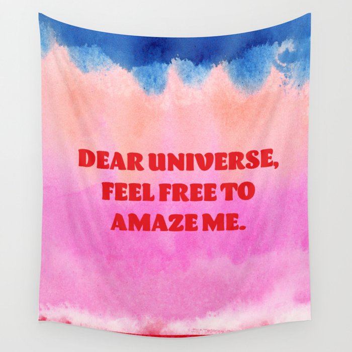 Pink Feels - Dear Universe Wall Tapestry