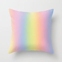 Gradient Rainbow Colorful Pattern Throw Pillow
