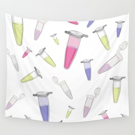 Lab Tube Collage Wall Tapestry
