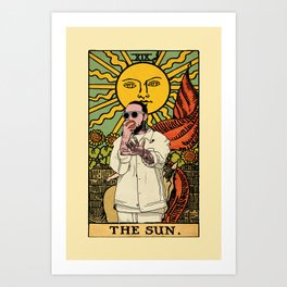 Mac Miller The Sun Tarot Art Print