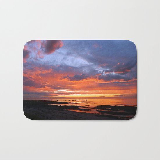 Stunning Seaside Sunset Bath Mat