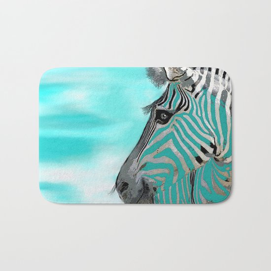 Zebra Bath Mat