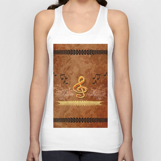 Music, clef Unisex Tank Top