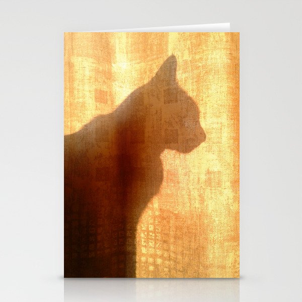 Cat silhouette Stationery Cards