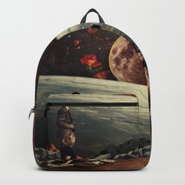 The Roses Came Backpack | Vintage, Love, Surrealism, Planet, Mountains, Retro, Curated, Floral, Moon, Rocks 