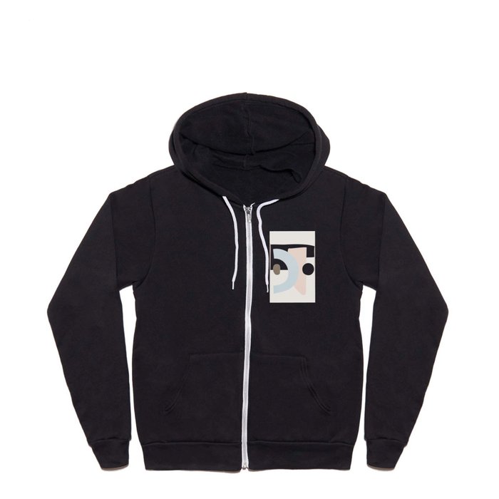 Soft Geometry 01 Full Zip Hoodie