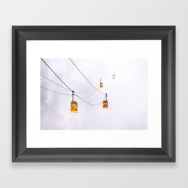 Winter Ride - Cable Car - Ski Passion Framed Art Print