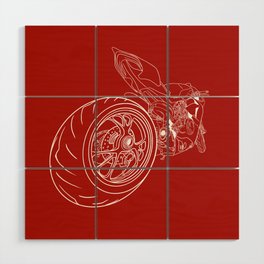 Red Moto Wood Wall Art