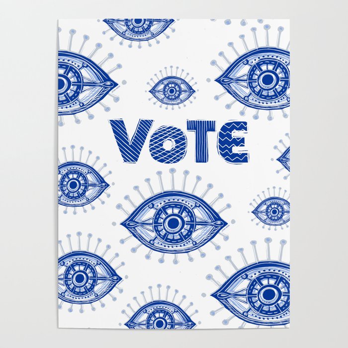 Vote Blue Poster