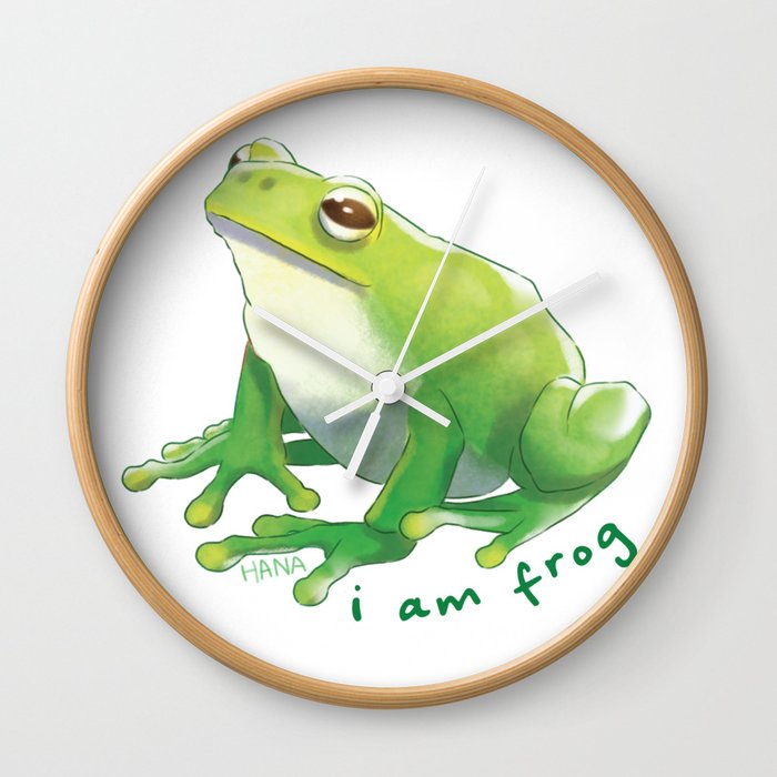 I Am Frog | Hana Stupid Art Wall Clock