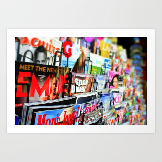 Magazine Stand Art Print