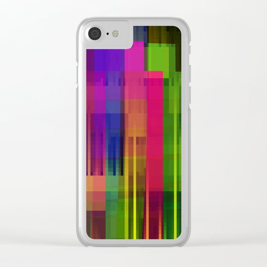 pushin' color Clear iPhone Case