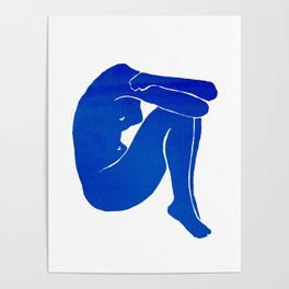 Blue Nude I Poster