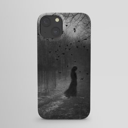 The Impossible Path - gothic woman dark art crows iPhone Case