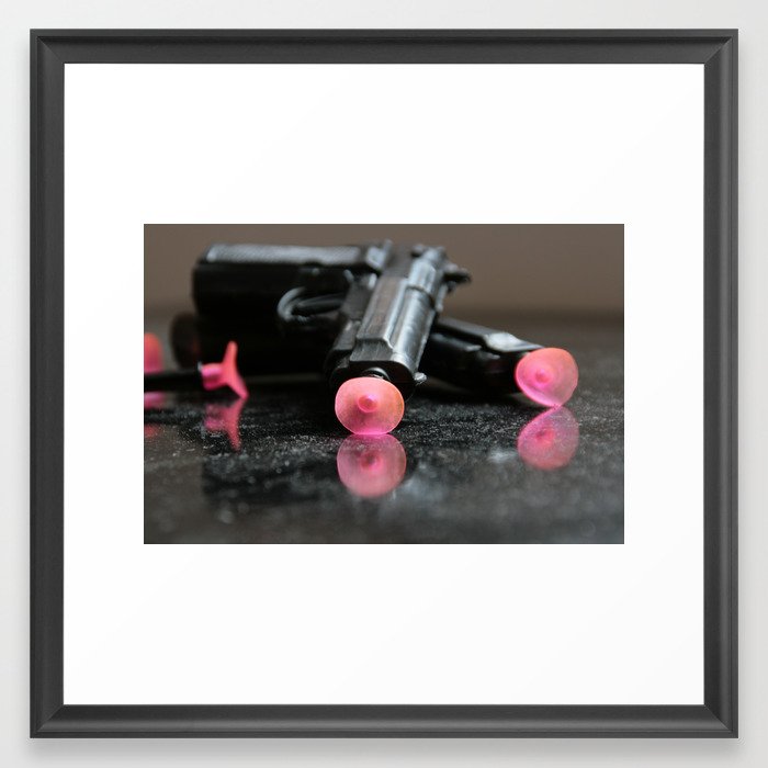 toy plastic guns Framed Art Print