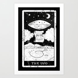 'The UFO' Tarot Card Art Print