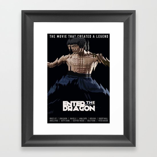 Enter the Dragon Framed Art Print