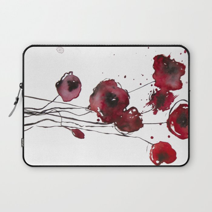 Red Poppies Laptop Sleeve