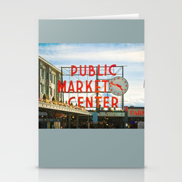 Seattle Pike Place Market Stationery Cards