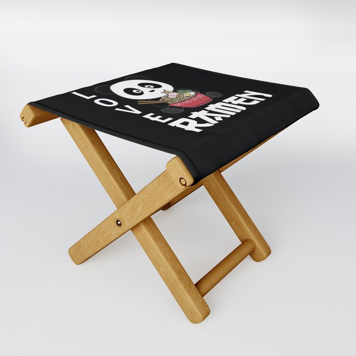 Ramen Japanese Noodles Sweet Panda Eats Ramen Folding Stool